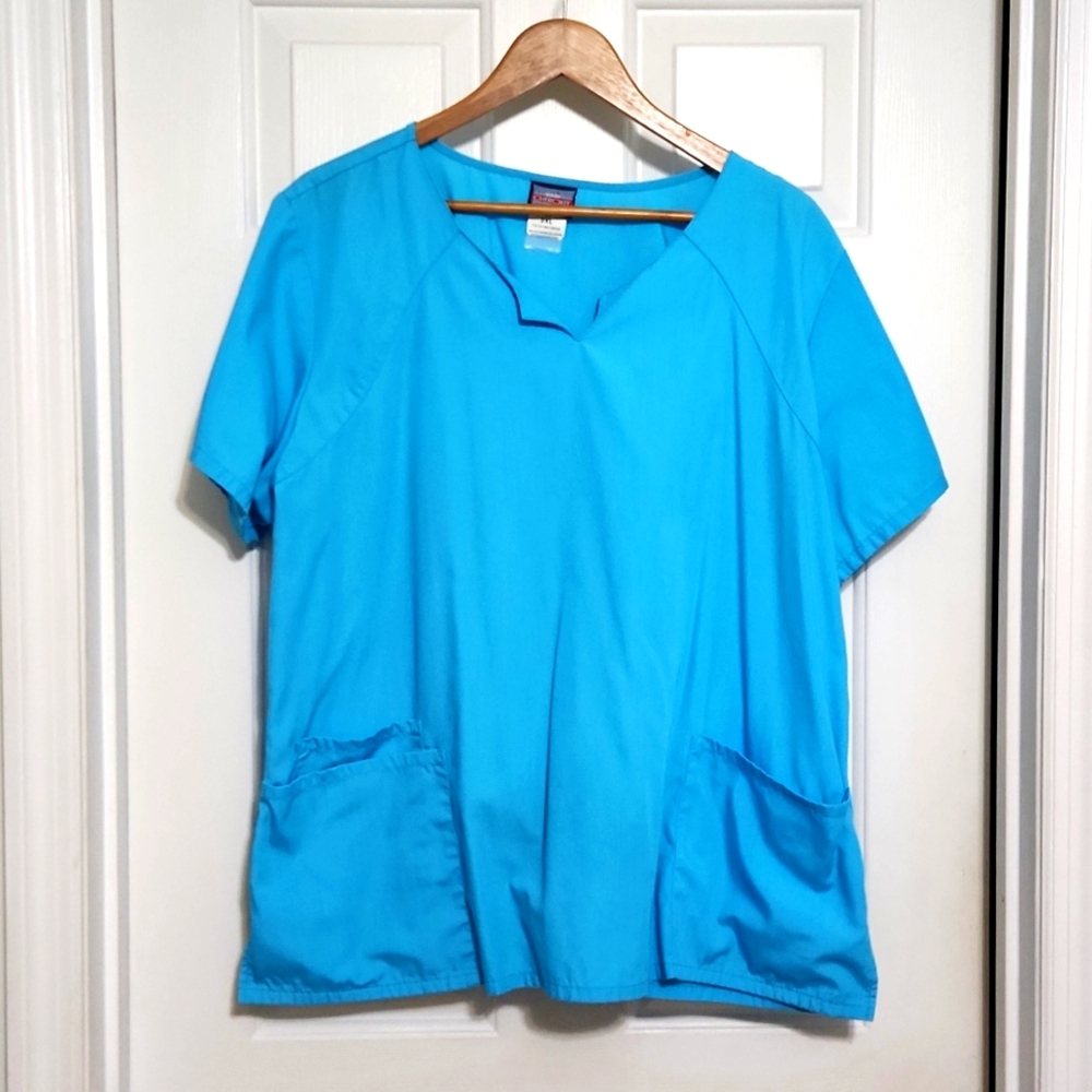 Cherokee size 2XL Teal Scrub top